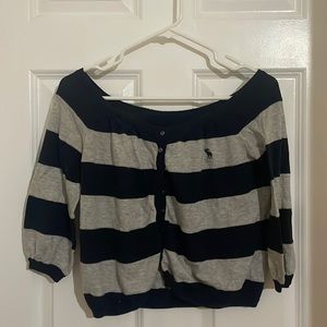 Cute Abercrombie striped cardigan